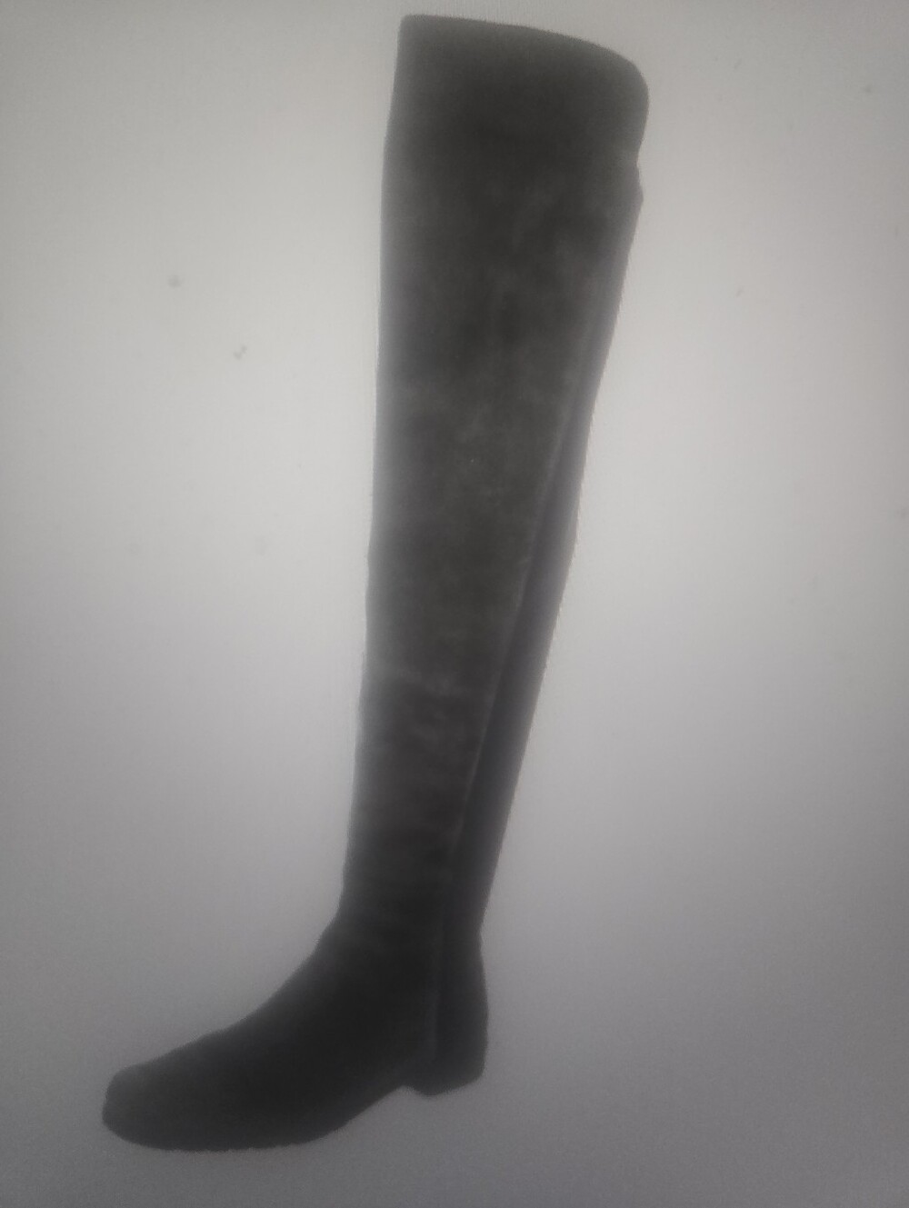 Stuart Weitzman Grey And Black Suede Boots Sz 8